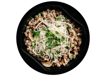 Гречка с грибами и сыром